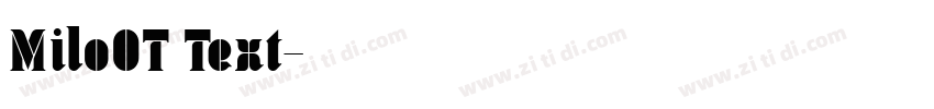 MiloOT Text字体转换